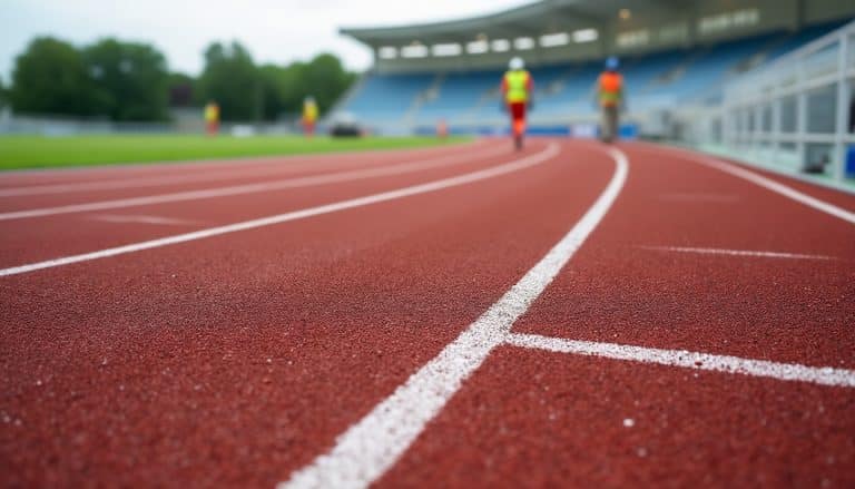 Piste d'athlétisme : revêtement, marquage et rénovation